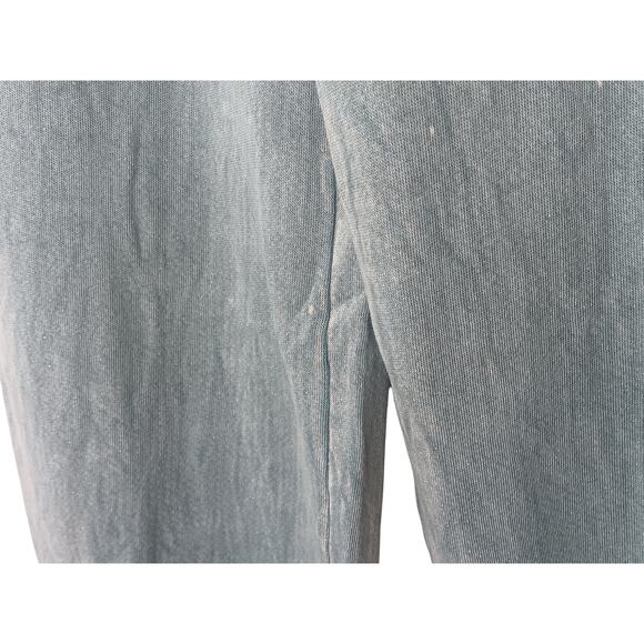 New Three Bird Nest Lounge Pants Blue Mineral Wash Wide Leg Pockets SZ L - Picture 5 of 10